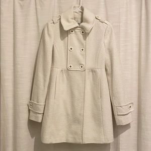 White pea coat in excellent condition!